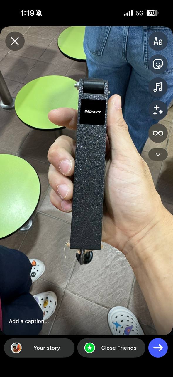 BADROCK climbing brush held in hand